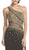 Asymmetrical Embellished Sheer Evening Dress