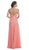 Beaded Ruched A-Line Evening Dress