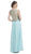 Embellished Sleeveless A-Line Evening Dress