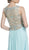 Embellished Sleeveless A-Line Evening Dress