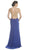 Sheer Embellished Cutout Evening Gown