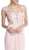 Beaded Plunging Sheath Evening Dress
