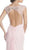 Beaded Plunging Sheath Evening Dress