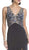 Beaded V-Neck Evening Gown with Slit