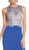 Embellished Jewel Neckline Sheath Evening Dress