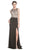 Embellished Jewel Neckline Sheath Evening Dress