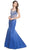 Bejeweled V-neck Mermaid Prom Dress