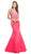 Bejeweled V-neck Mermaid Prom Dress