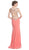 Embellished Illusion Bateau Fitted Prom Dress