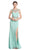 Embellished Illusion Bateau Fitted Prom Dress