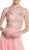 Embellished Illusion Neck A-line Prom Dress