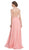 Embellished Illusion Neck A-line Prom Dress