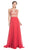 Embellished Illusion Neck A-line Prom Dress