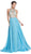 Jeweled Illusion Halter A-line Prom Dress