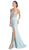 Bedazzled Deep Sweetheart Sheath Prom Dress