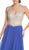 Jeweled Plunging V-neck Prom Dress