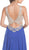 Jeweled Plunging V-neck Prom Dress