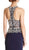 Mock Two Piece Jeweled Fitted Prom Dress