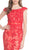 Floral Lace Bateau Fitted Prom Dress