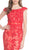 Floral Lace Bateau Fitted Prom Dress