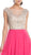 Bedazzled Illusion Bateau A-line Prom Dress