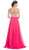 Bedazzled Illusion Bateau A-line Prom Dress