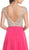 Bedazzled Illusion Bateau A-line Prom Dress