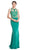 Elegant Embellished Halter Sheath Prom Dress
