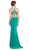 Elegant Embellished Halter Sheath Prom Dress