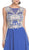 Embellished Sheer Bateau A-line Prom Dress