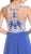Embellished Sheer Bateau A-line Prom Dress