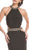 Bedazzled Halter Neck Prom Dress