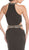 Bedazzled Halter Neck Prom Dress