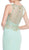Sheer Jewel Neck Prom Sheath Dress