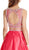 Two Piece Illusion Bateau Evening Ballgown