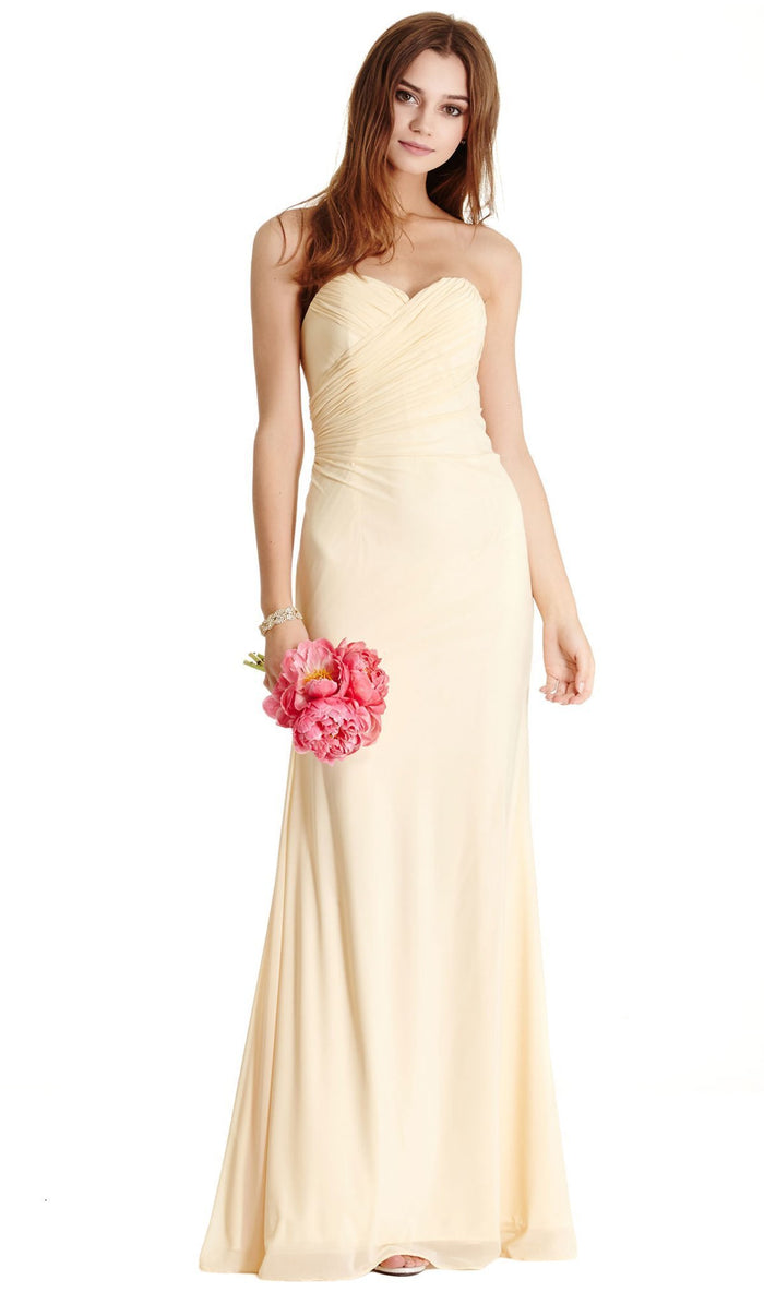 Ruched Sweetheart Evening Sheath Dress