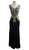 Embroidered V-neck Sheath Evening Dress