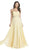 Pleated Strapless Sweetheart Prom A-line Gown