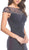 Jeweled Ruched Sheath Mother of Bride Dress