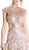 Floral Lace Sheath Mother of Bride Dress
