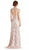 Floral Lace Sheath Mother of Bride Dress