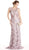 Floral Lace Sheath Mother of Bride Dress