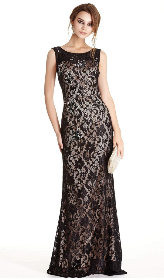 Lace Embellished Mother of Bride Sheath Dress