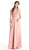 Sleeveless Cowl Neck A line Dress