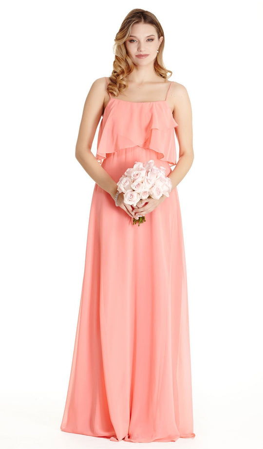 Scoop Neck Long A-line Evening Dress