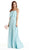Scoop Neck Long A-line Evening Dress