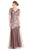 Embellished V-neck Trumpet Evening Dress