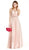 Embellished Illusion V-neck Mesh Evening Dress