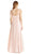 Embellished Illusion V-neck Mesh Evening Dress