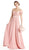 Embellished Lace A-line Evening Dress
